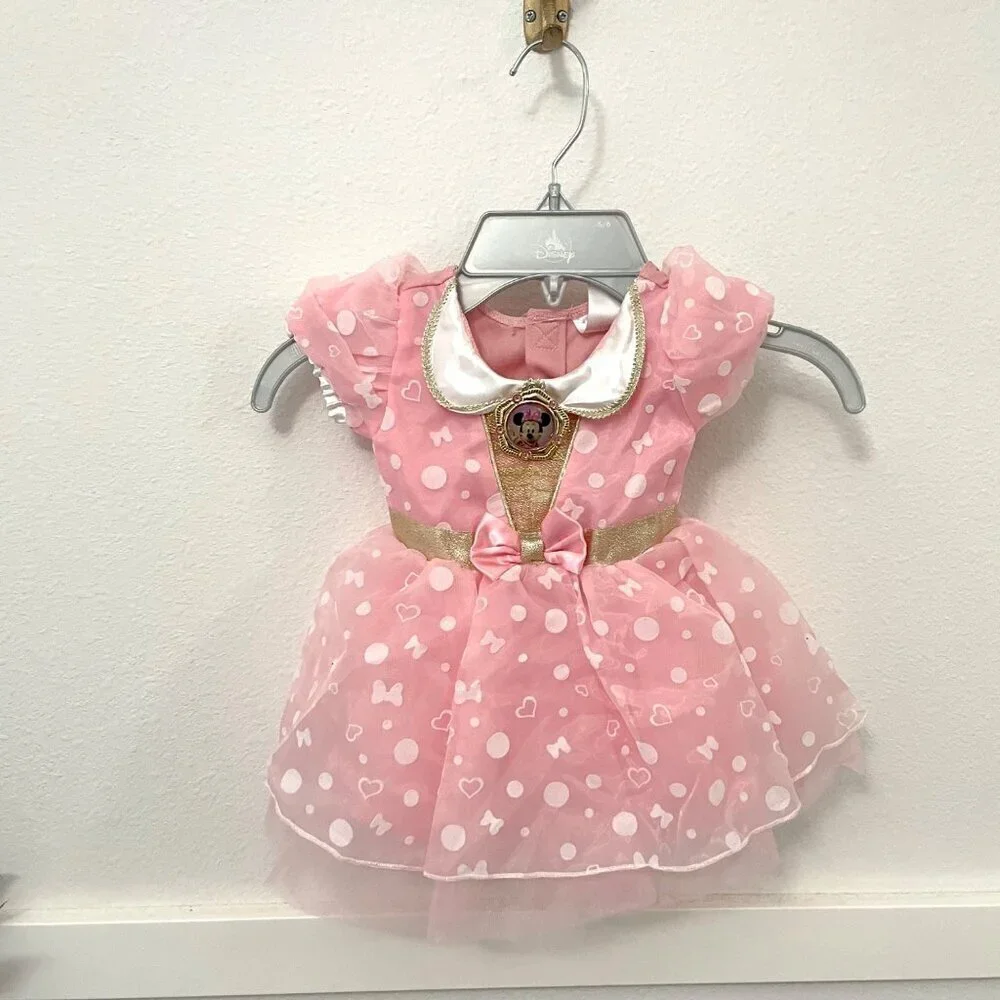 Disney Store Minnie Mouse Pink Halloween Dress Up Costume Baby Size 3-6 Months